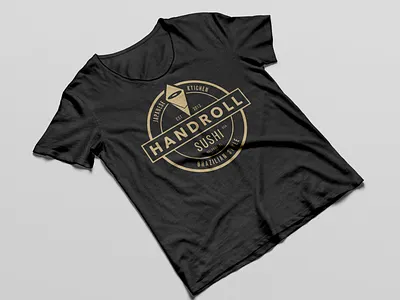 Handroll Tee branding design logo typography vector