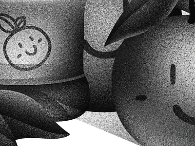 Orange juice black and white bottle character digital gradient illustration orange orange juice photoshop