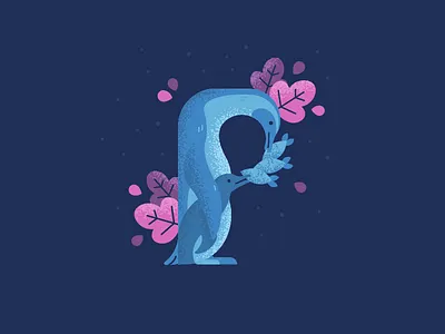 36d Days of Type 36 days of type animal bird digital art iconography illustration lettering type vector vector art