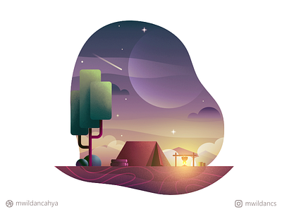 Night Camp affinity designer artwork camp camp fire concept creative design flat flat illustration flat illustrations illustration illustrator madeinaffinity night night sky vector vector art vector illustration vector inspiration
