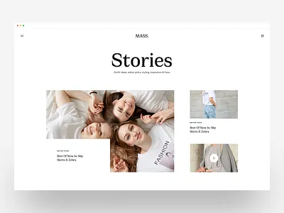Mass :: Stories :: Fashion Sketch Template black and white blog clean clean style clean ui clean ui design creative design fashion fashion app fashion shop fashions free download landing page minimal minimal style shopping tranmautritam ui design web design