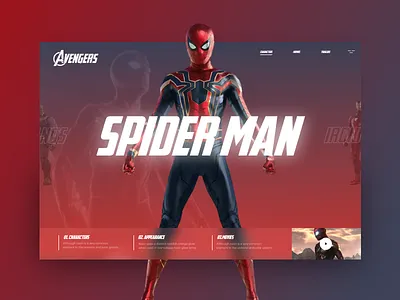 Avengers #4 avengers colorfull cookie design end endgame spider man ui uidesign ux uxdesign