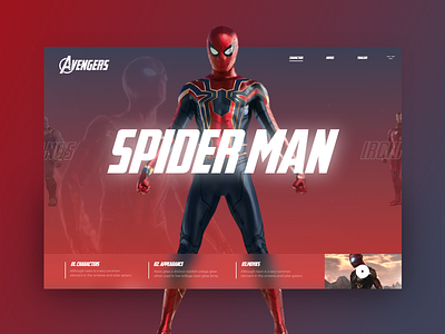 Avengers #4 avengers colorfull cookie design end endgame spider man ui uidesign ux uxdesign