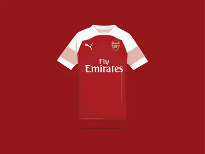 Arsenal Home Football Shirt adobe illustrator adobe illustrator cc arsenal arsenal fc design emirates stadium football football kit football shirt graphic design illustration illustrator cc sports sports shirt vector