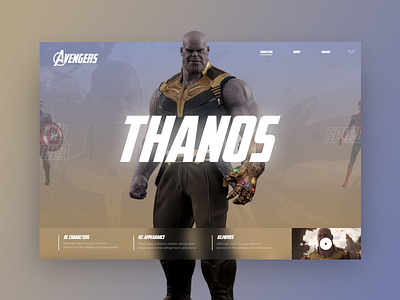 Avengers #3 avengers colorfull cookie design end endgame thanos ui uidesign ux uxdesign