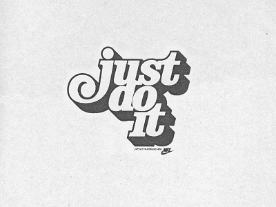 Nike branding design graphic graphic design just do it logo nike slab serif tshirt design type typography vector