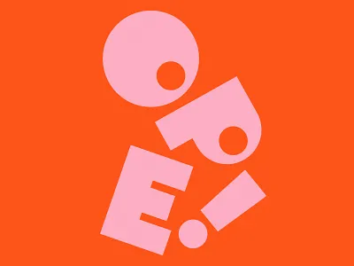 Ope! midwest ope ope ope ope orange pink sorry type type face