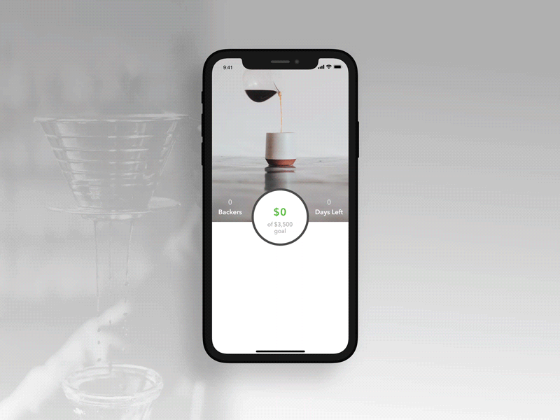 Daily UI Challenge #32 Crowdfunding campaign
