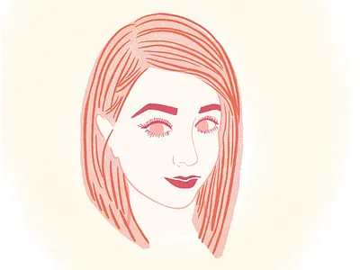 Self-Portrait character design design faces illustration pastel self portrait