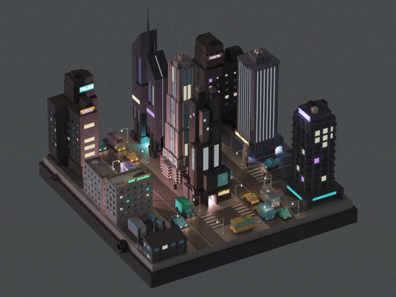 UFO series - autumn 3d alien animation art buildings c4d cinema4d city design freelance game art isometric low poly motion motiondesign motiongraphics platform silicon valley ufo visual