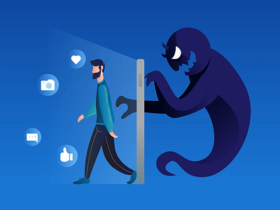 Social Media art concept conceptual conceptual art conceptual design design drawing illustration illustrator social media