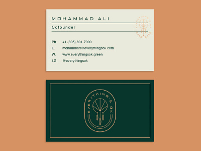 Everything's OK Business Cards brand branding business card cannabis design dispensary graphic design logotype oklahoma stamp stationery weed
