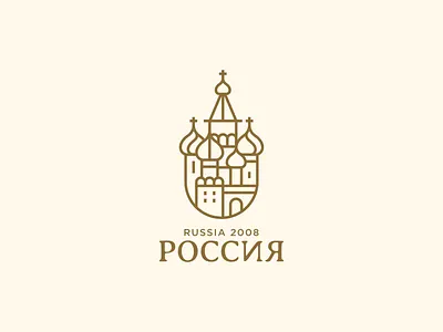 Moscow architects branding cathedral christian church elegant illustration logo moscow royal russia russian spg symbol ui ux vector