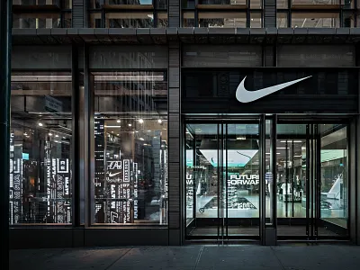 Nike Soho - Air Max 97 Retail Experience air max blade runner experiential design future forward motion graphics nike nyc retail retail design