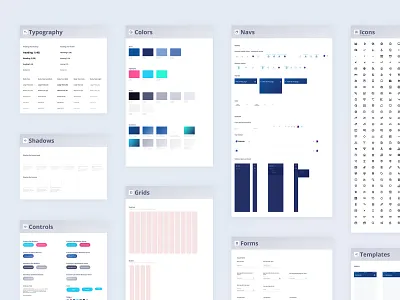 Design System Multicast app brand color palette design resources design system icons nav navbar system token branding tokens typography ui