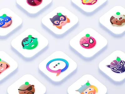 ChatHeroes web experience app character creative dc design illustration interface marvel minimalism superheroes ui ux web