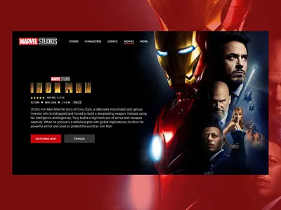 Ironman1 design ui ux web website