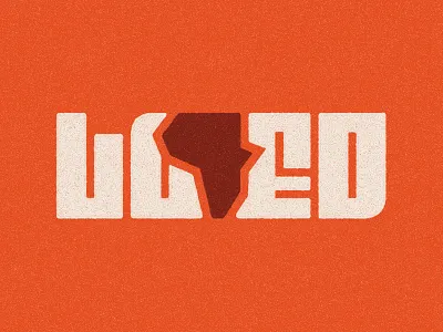 Loved africa branding logotype type typography