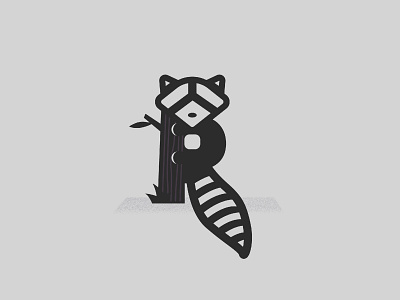 ‘R’ | 36 Days of Typography 36daysoftype design flat illustration r raccoon typography vector
