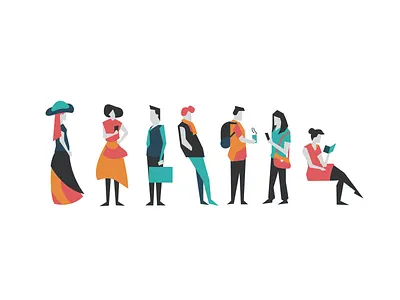 Figures figures flat illustration people vector
