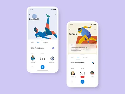 Championat app app concept design designer freelance illustration shot ui ux web webdesign