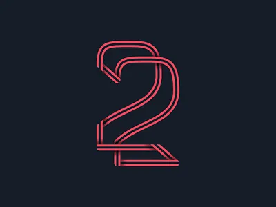 #36days_2 36daysoftype 3d alphabet illustration illustrator lettering logo number 2 shadow type typography