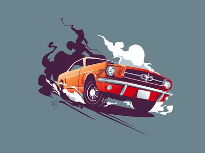 mustang adobe adobe illustrator design editorial art editorial illustration flag design illustration illustrator mustang vector vector illustration