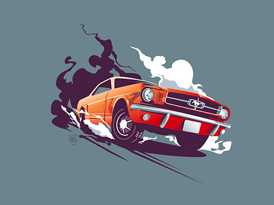 mustang adobe adobe illustrator design editorial art editorial illustration flag design illustration illustrator mustang vector vector illustration