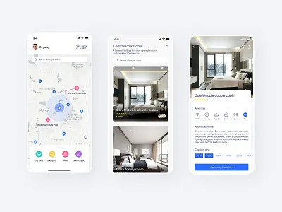 A ui interface design for urban tourism ui 应用 设计