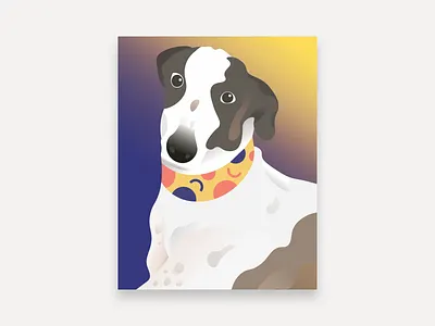 RIP Goodie gradient greyhound memorial