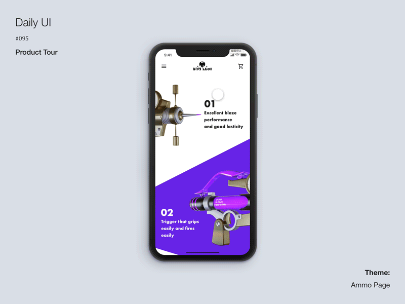 DailyUI #095 Product Tour adobexd animation dailyui