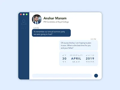 Daily UI Challenge 080 - Date Picker dailyui design ui
