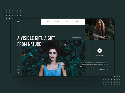 Web design-part 4 branding colour design fashion girl interface natural photography plant social ui ux vector video web website woman
