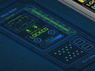 Daily FUI - Fictional Panel Re-creation fui fuidesign future high contrast