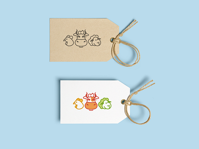 Cow logo illustration logo vector