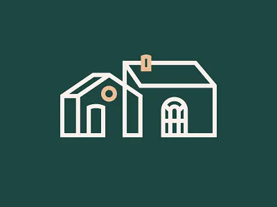 Southern France brand bungalow design france house icon identity logo park real estate