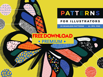 25 Patterns for Illustrators adobe illustrator background concept design free free download free premium download freebie illustration illustrator illustrators modern natural nature pattern pattern art patterns vector watercolor wood