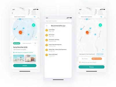 Clean and comfortable event management 100天 clean ios ui ux x 事件 会议 活动 苹果手机 设计 颜色