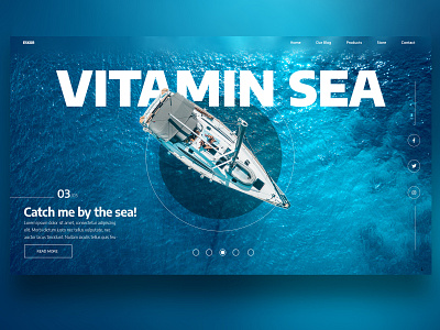 Vitaminsea Landingpage design graphicdesign landing page landing page concept landingpage screendesign sea ui uiux ux design vitaminsea webdesign webdesigner