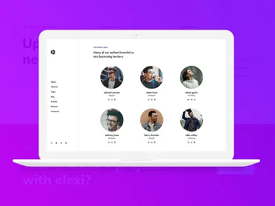 Team section agency blog business clean creative design minimal photography portfolio ui