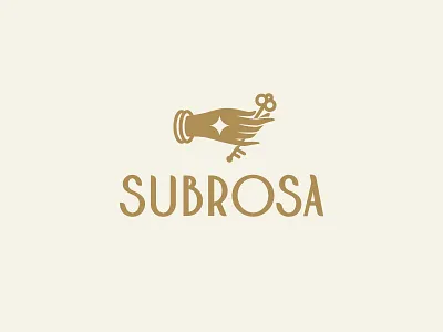 SUBROSA | 1 beauty enigma hand key keyhole logo mystery mystic privacy secret star