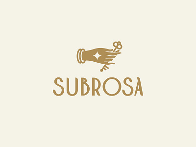 SUBROSA | 1 beauty enigma hand key keyhole logo mystery mystic privacy secret star