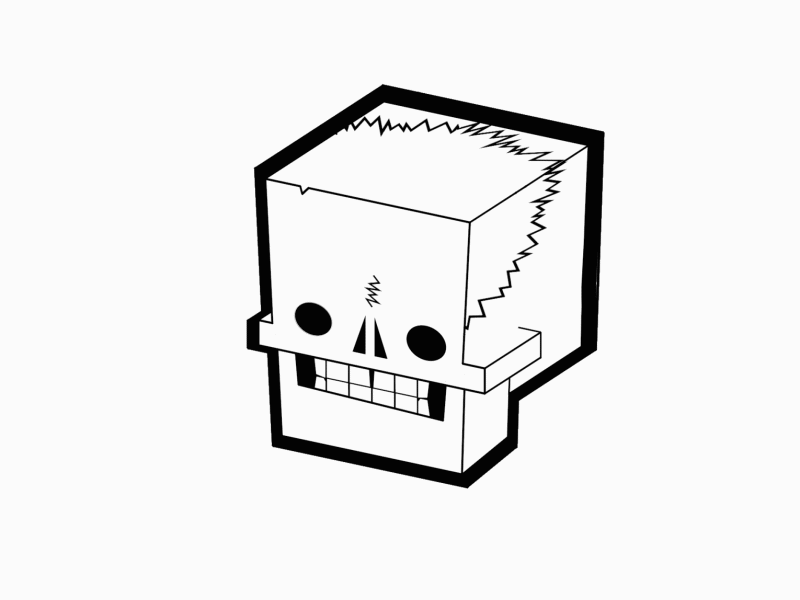 💀 Bad skuuuuull 360 3d 3d art 3danation aftereffects animation 2d black c4d cartoon cinema4d classicanimation dead designstudio grafitti illustrator motiondesign motiongraphics motionlovers skull skull art