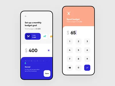 Budget goals setup for Banking app bank app bank card banking banking app bar chart business clean design filter finance app fintech interface mobile payment product design spendings statistics ui ux ux design