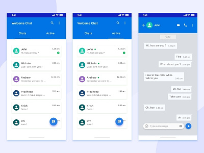 Chatting app !! adobe xd chatting app mobile ui typography ui