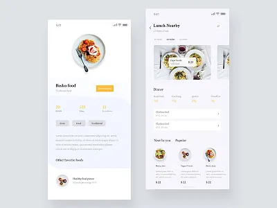 Food App Concept 01 app app design dashboard design food food app food app concept food delivery app food website mobile app modern app design ui ux vector web