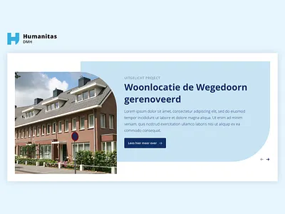 Humanitas DMH blue button call to action content content element cta doorway element featured featured project image slider slider
