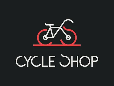 Cycle Shop adobe illustrator adobe illustrator cc bike brand and identity branding cycle cycle logo cycle shop cycling design graphic design icon illustration lettering logo logomark logotype typography vector wordmark logo