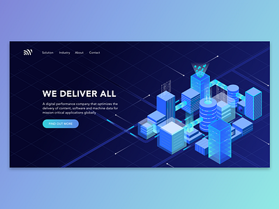 Hero Banner design graphic hero banner hero image illustration isometric landing page vector web web desgin