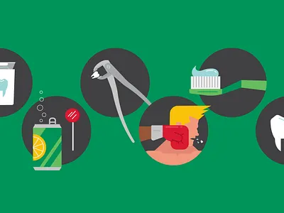 Tooth Pain boxing dental dentist floss health soda teeth tooth toothbrush university of utah utah vector